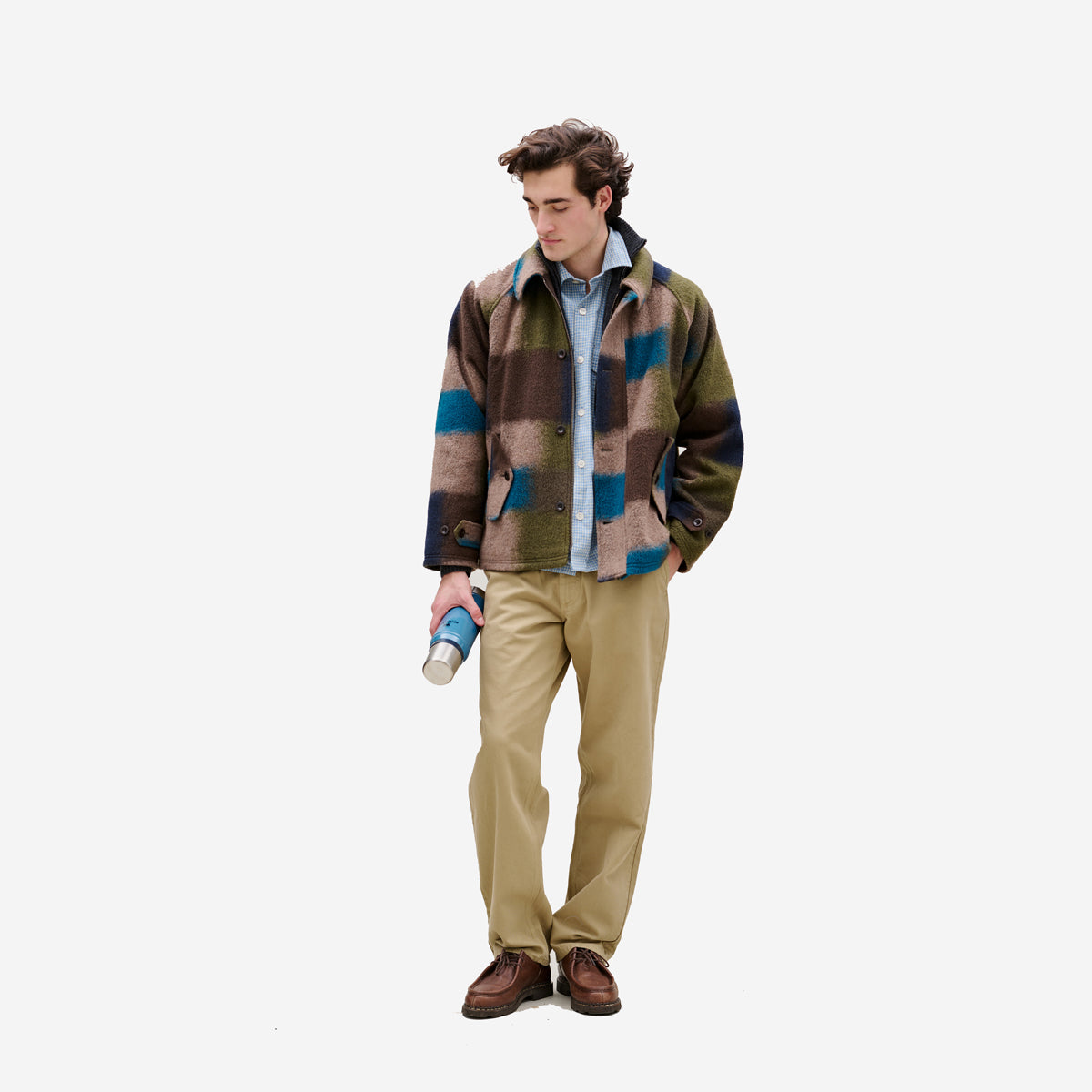 Fragment Wool Jacket - Blue Check