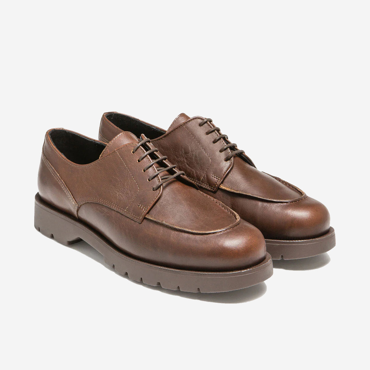Frodan A Leather Golf Derby Shoes - Mahogany