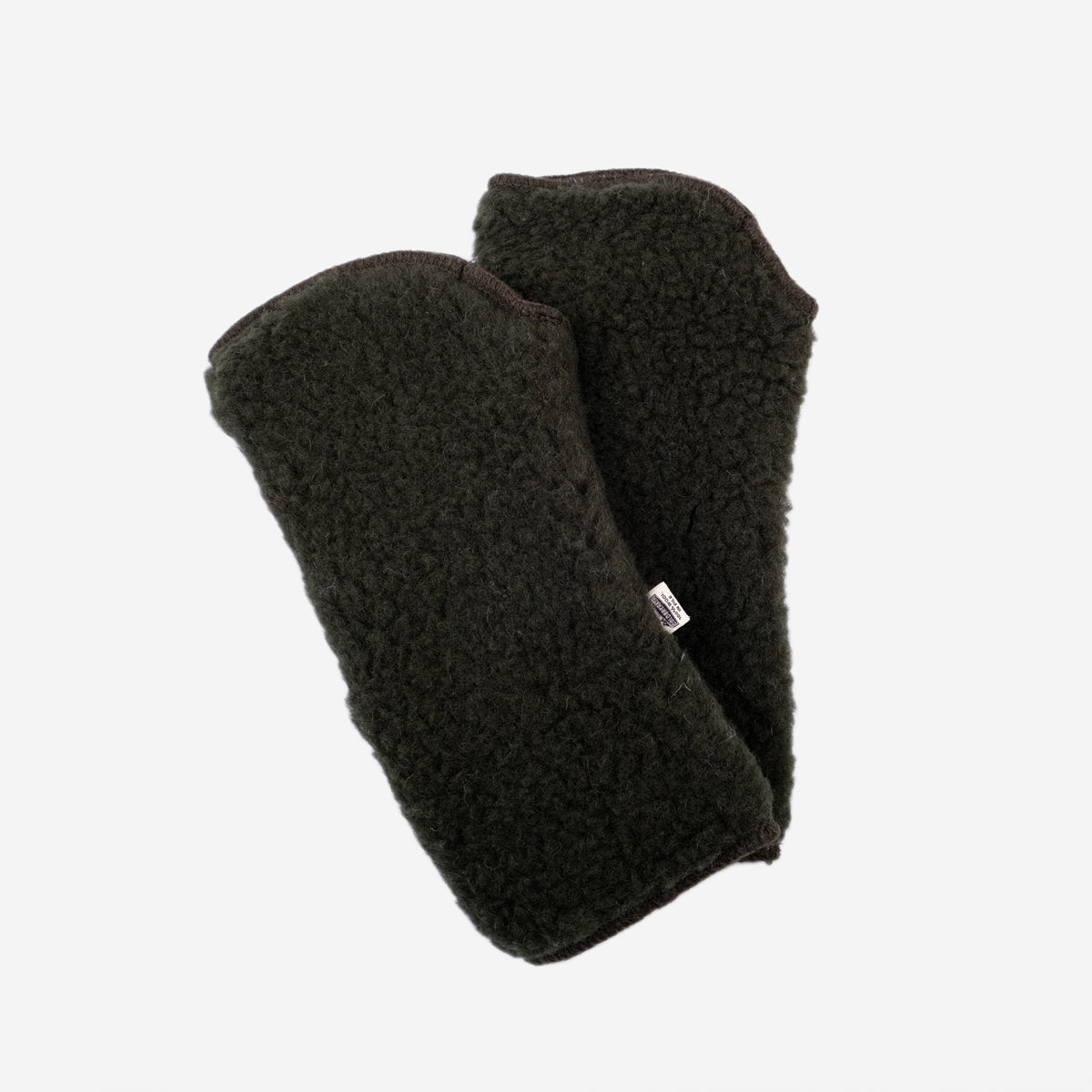 Fingerless Ultralight Wool Gloves - Dark Green