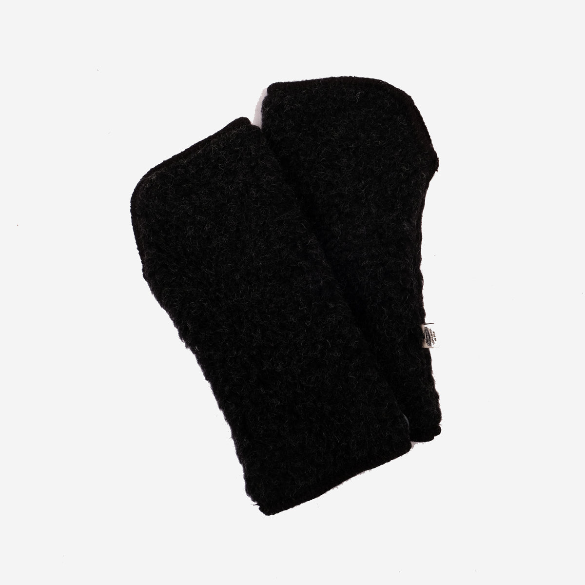 Fingerless Ultralight Wool Gloves - Deep Black