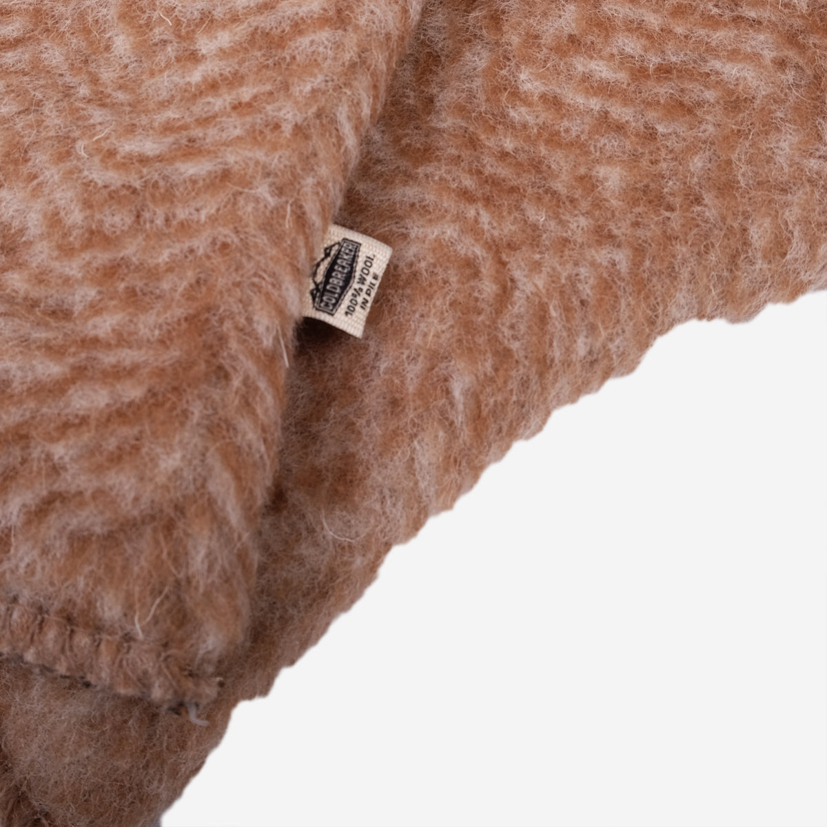 Fingerless Ultralight Wool Gloves - Herringbone Camel