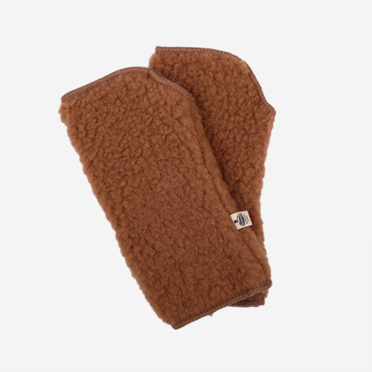 Fingerless Ultralight Wool Gloves - Teddy Bear