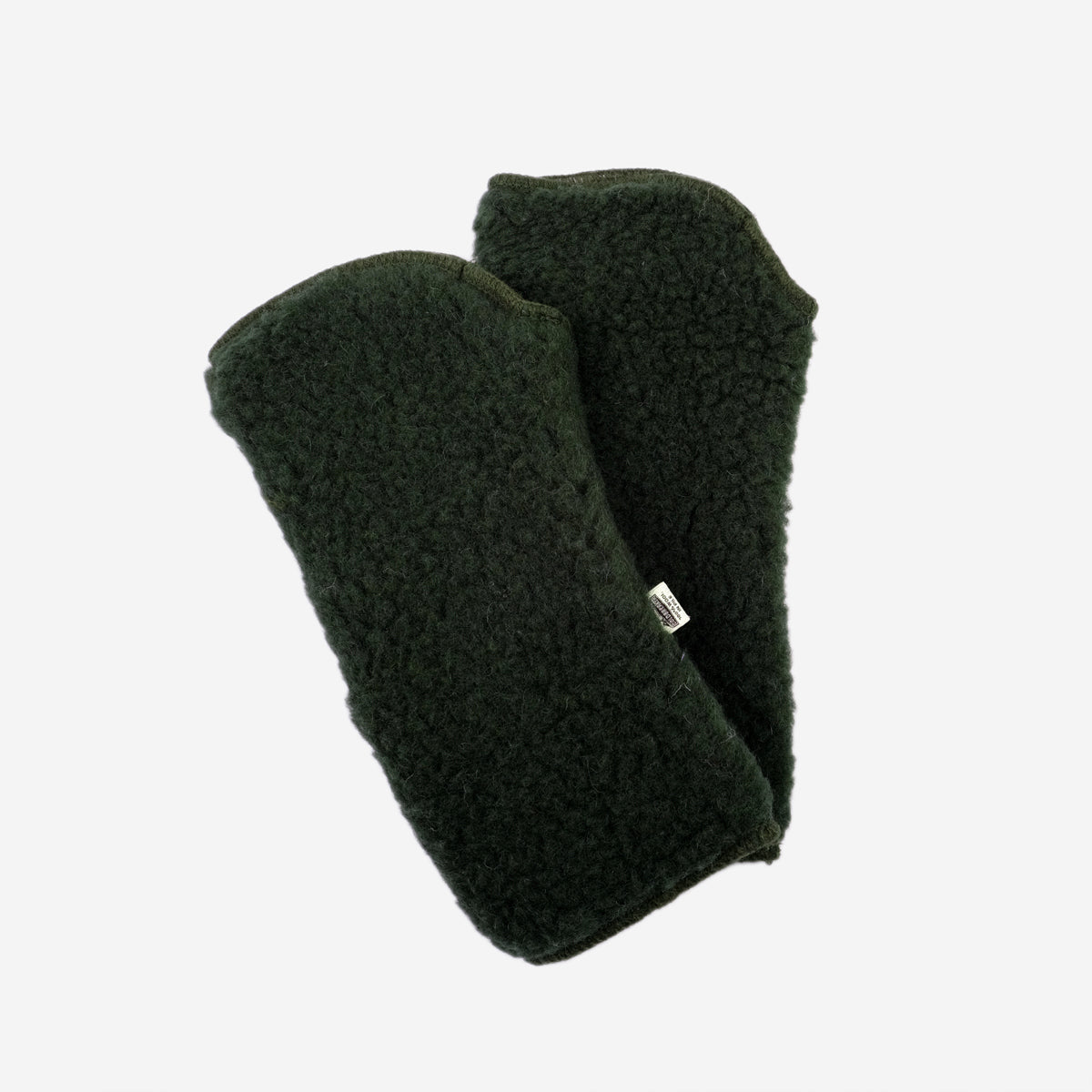 Fingerless Ultralight Wool Gloves - Dark Green