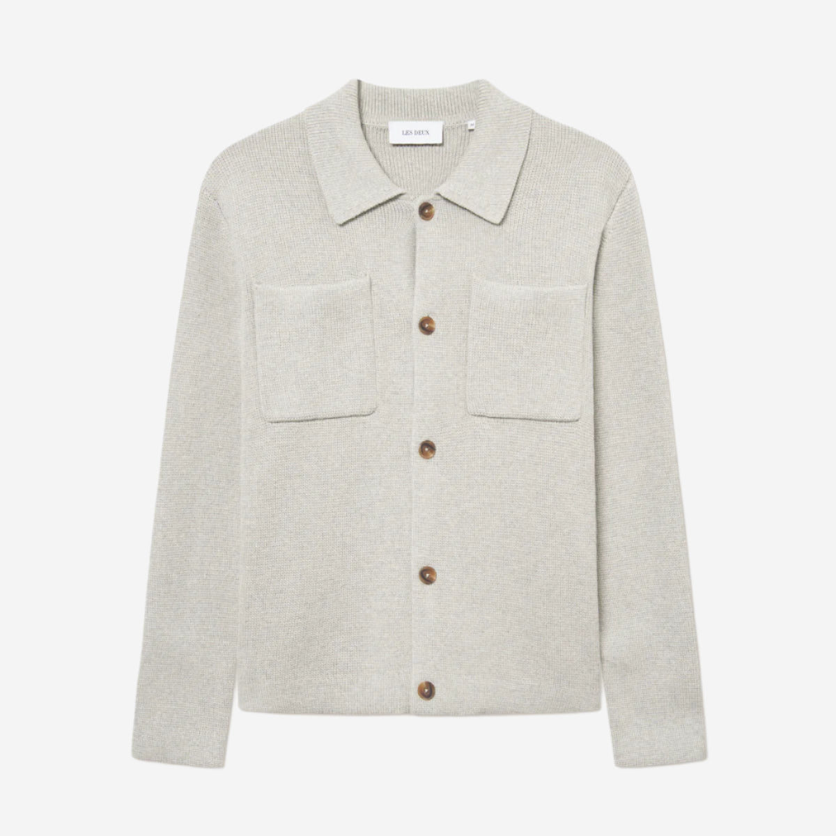 Fischer Milano Cotton Knit Overshirt - Light Sand