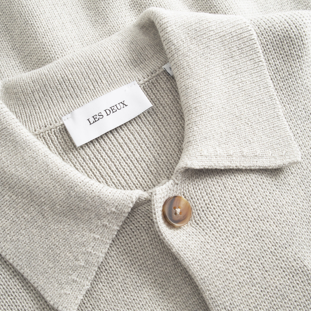 Fischer Milano Cotton Knit Overshirt - Light Sand