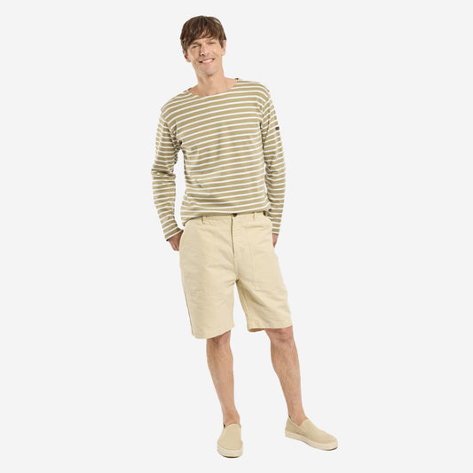 Fisherman Canvas Fatigue Shorts - Gravel