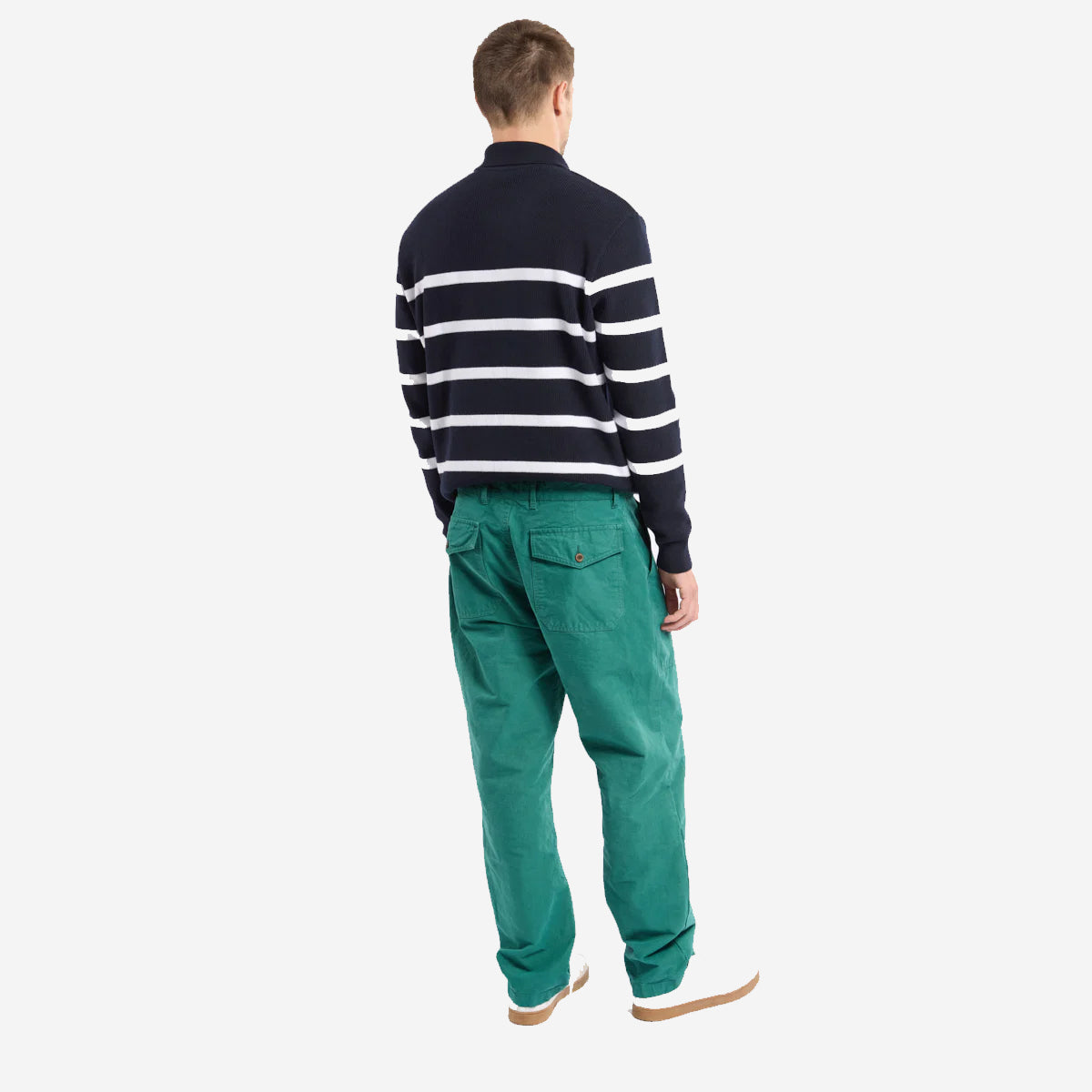 Fisherman Canvas Fatigue Trousers - Dark Ivy