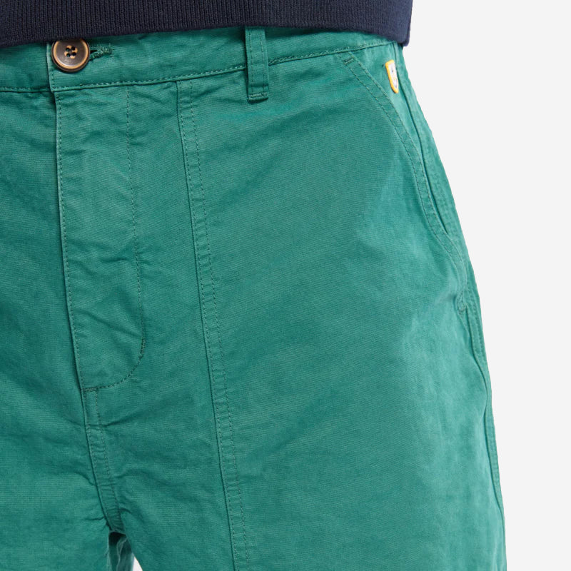 Fisherman Canvas Fatigue Trousers - Dark Ivy