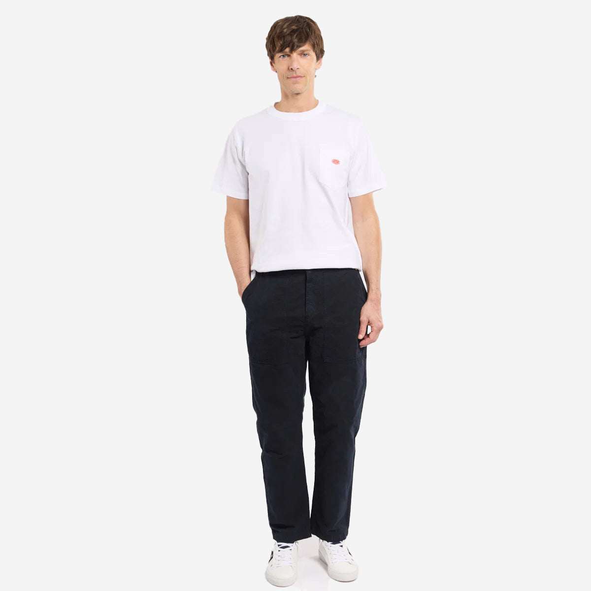 Fisherman Canvas Fatigue Trousers - Rich Navy