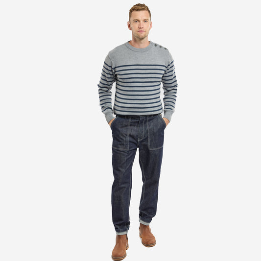 Fisherman Fatigue Tapered Jeans - Indigo