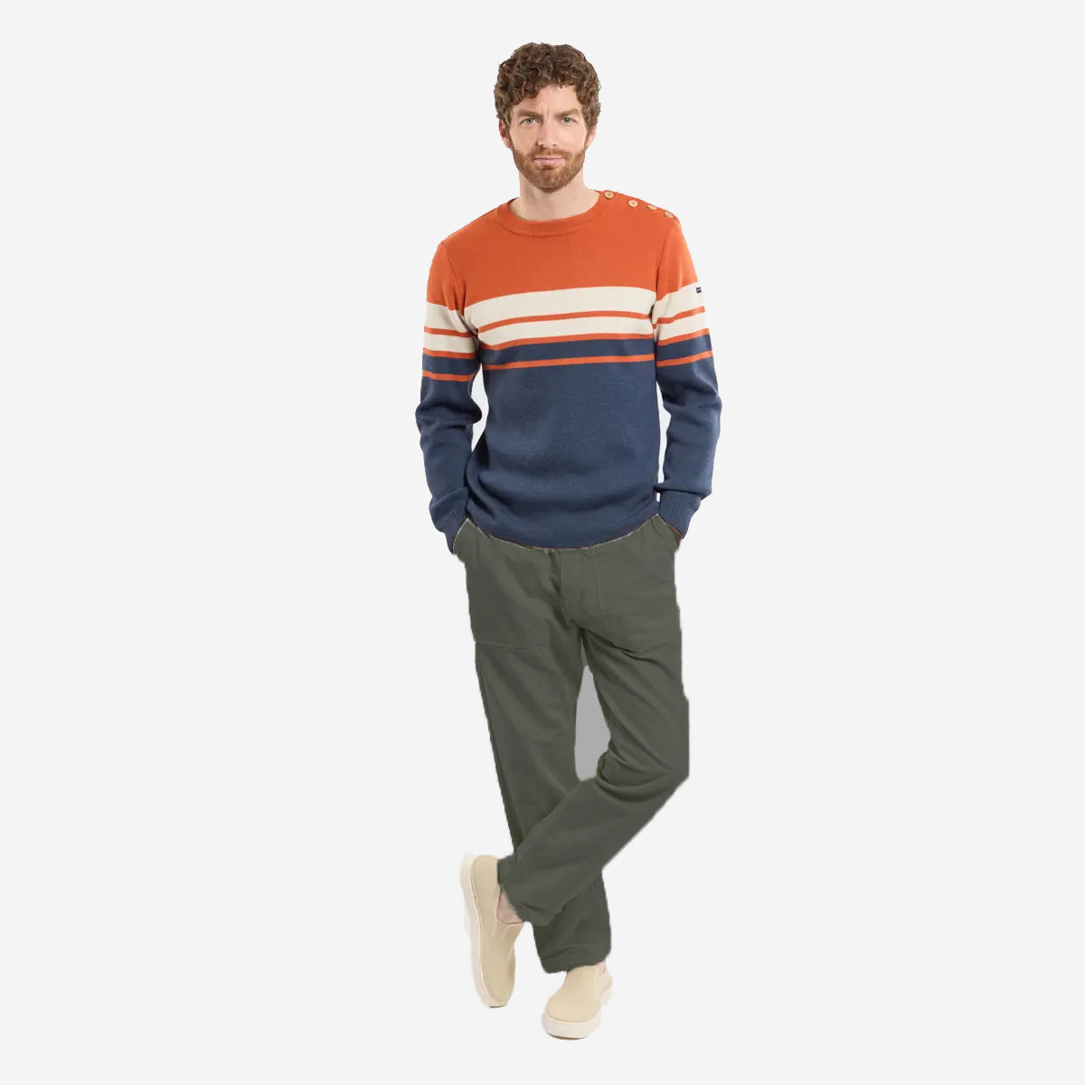 Fisherman Fatigue Tapered Trousers - Chimera Grey