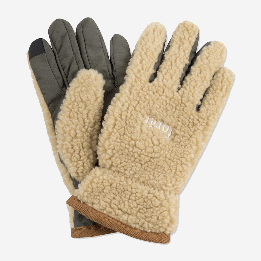 Snow Sherpa Fleece Gloves - Corn