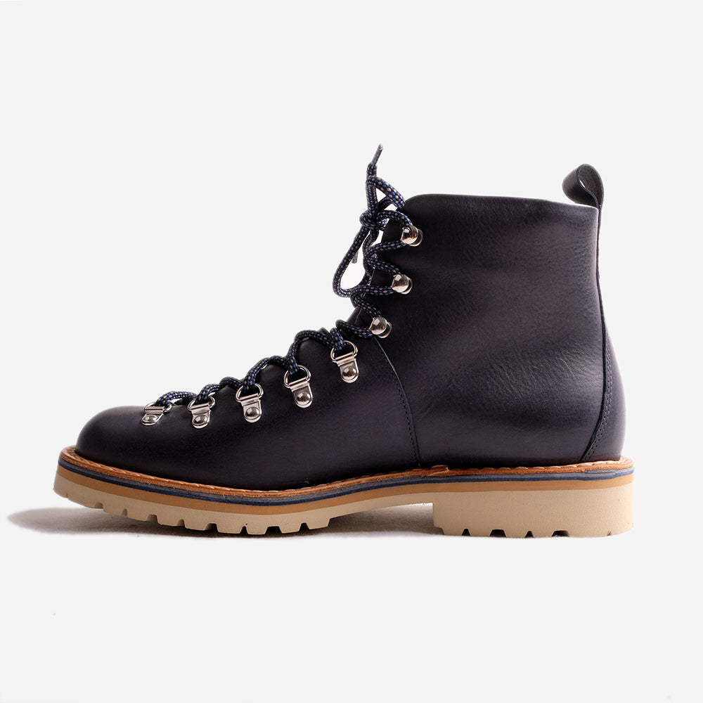 M120 Alto Magnifico Leather Boots - Navy/Grain Indigo