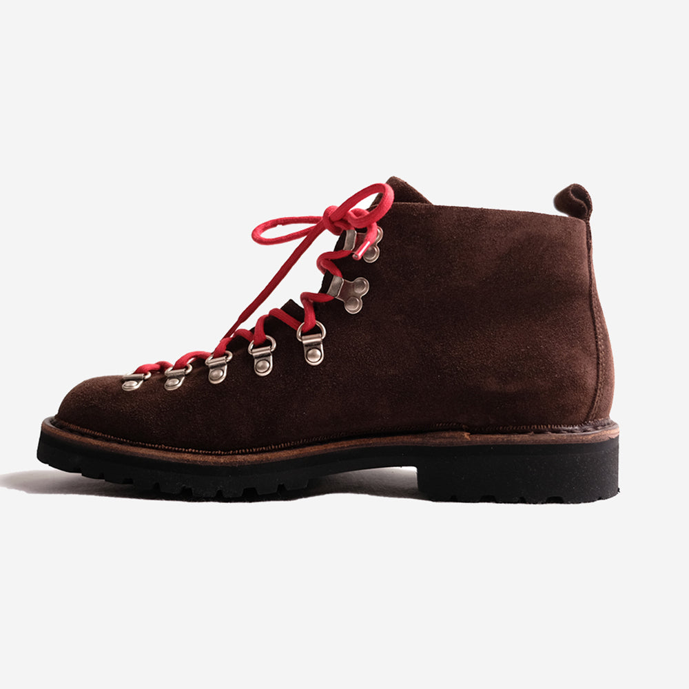 M120 Magnifico Suede Leather Boots - Coffee Brown
