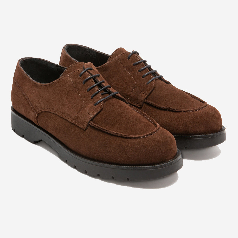 Frodan V Suede Derby Shoes - Chocolate Brown