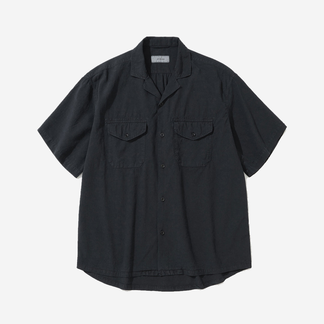 Garment Dyed Vacation S/S Shirt - Black