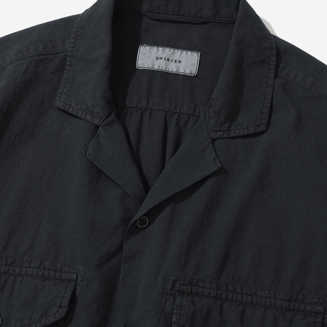 Garment Dyed Vacation S/S Shirt - Black