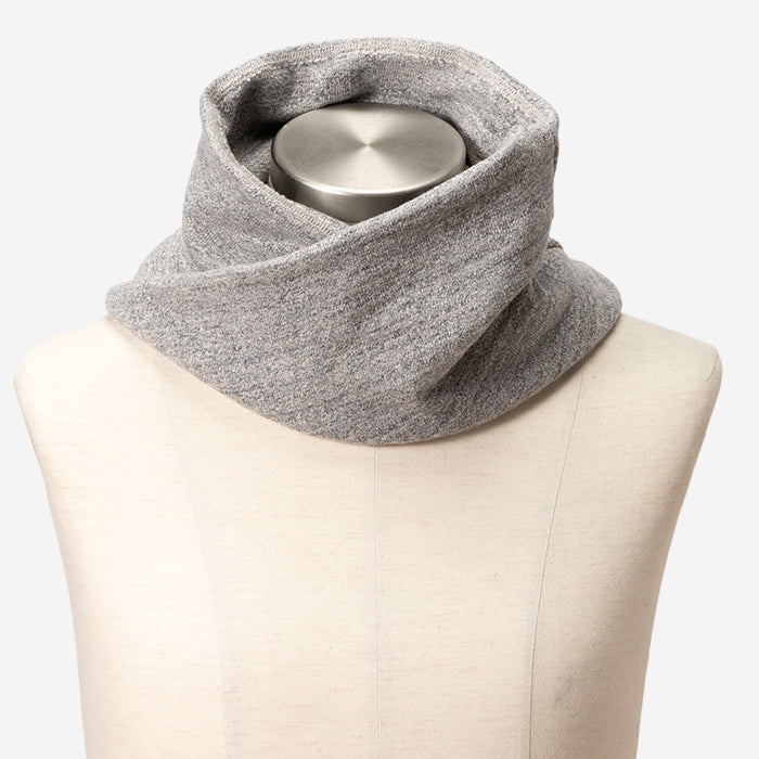 GG Twist Snood Scarf - Heather Grey