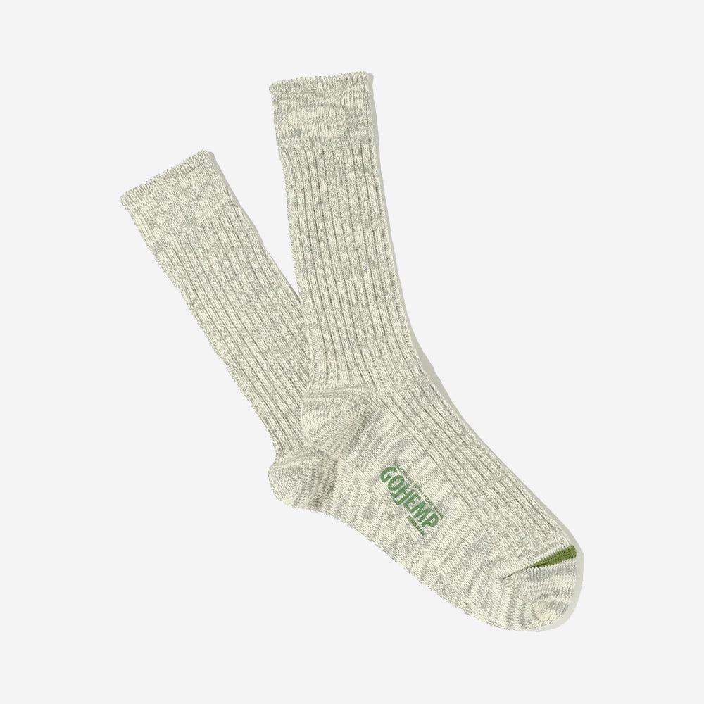 GO HEMP OC Crew Socks - Medium Grey