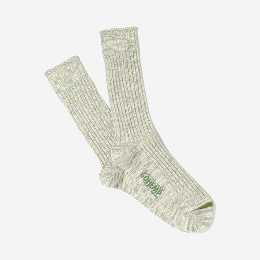 GO HEMP OC Crew Socks - Medium Grey