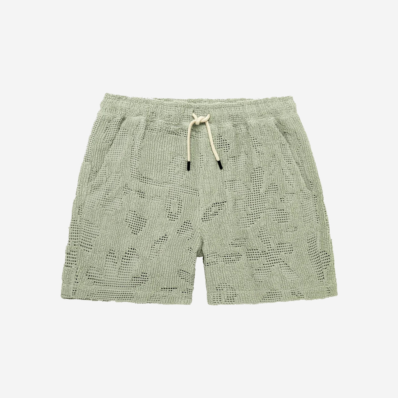 Galbanum Crochet Shorts - Sage