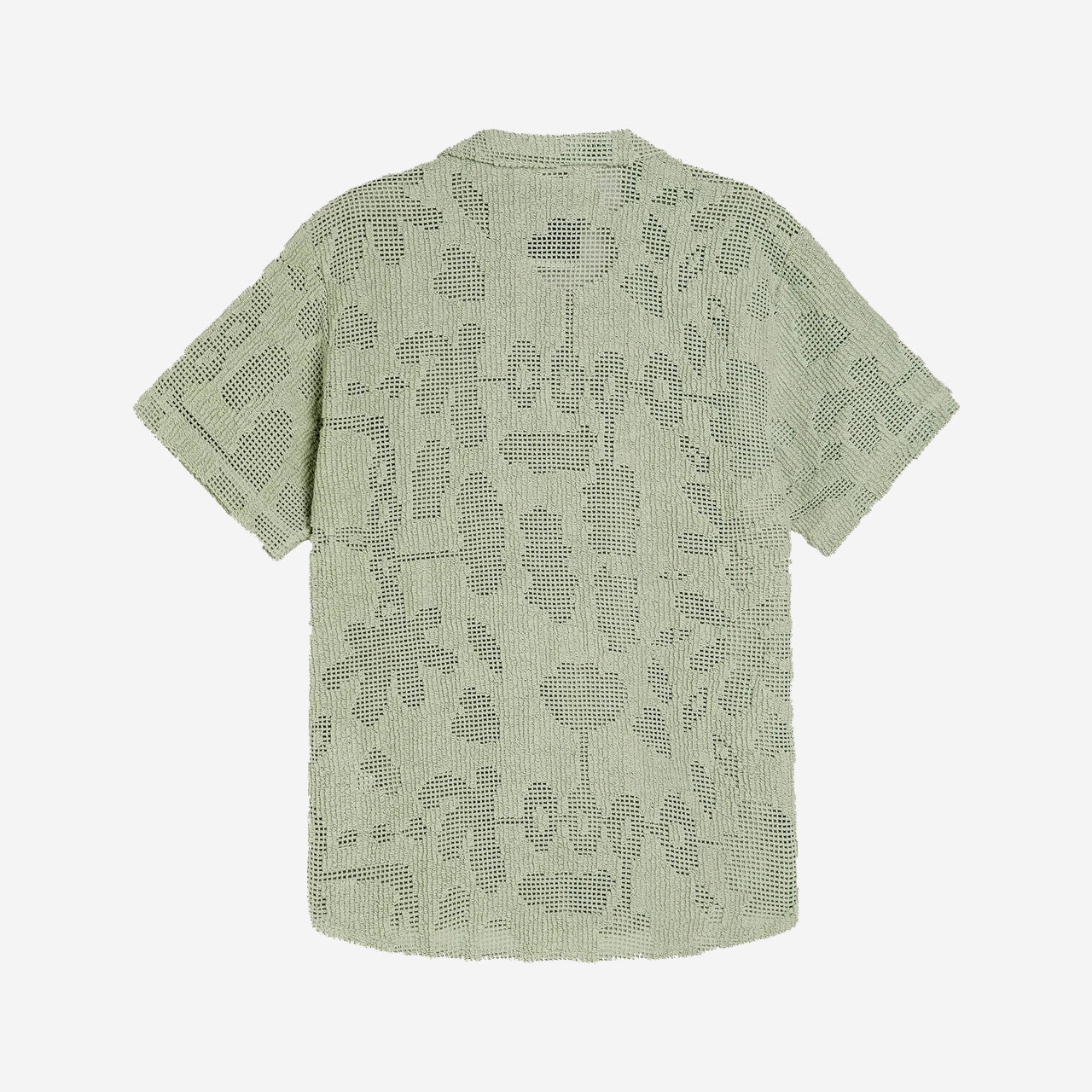 Galbanum Cuba Crochet Vacation Shirt - Sage