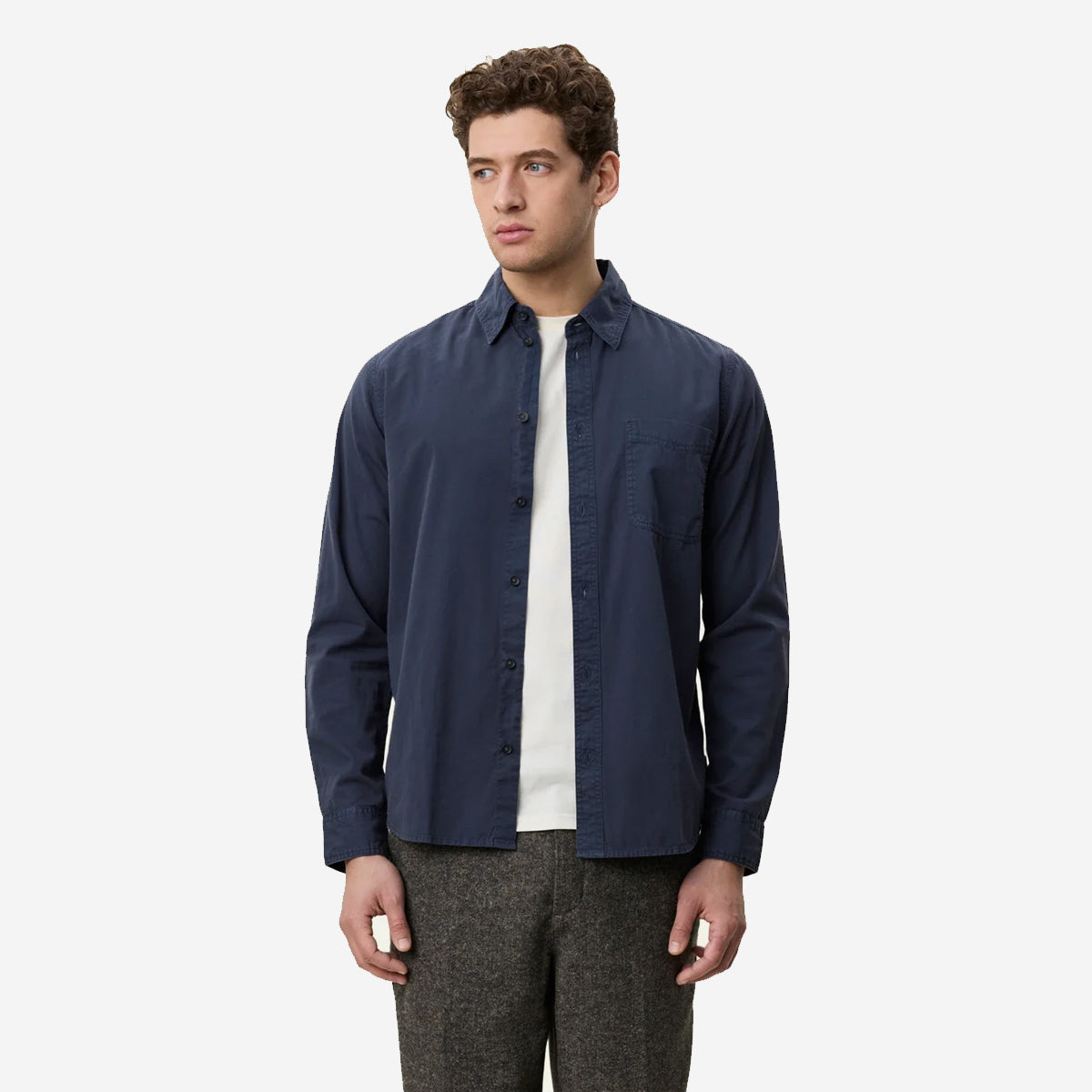 Garment Dyed Shirt - India Ink Blue