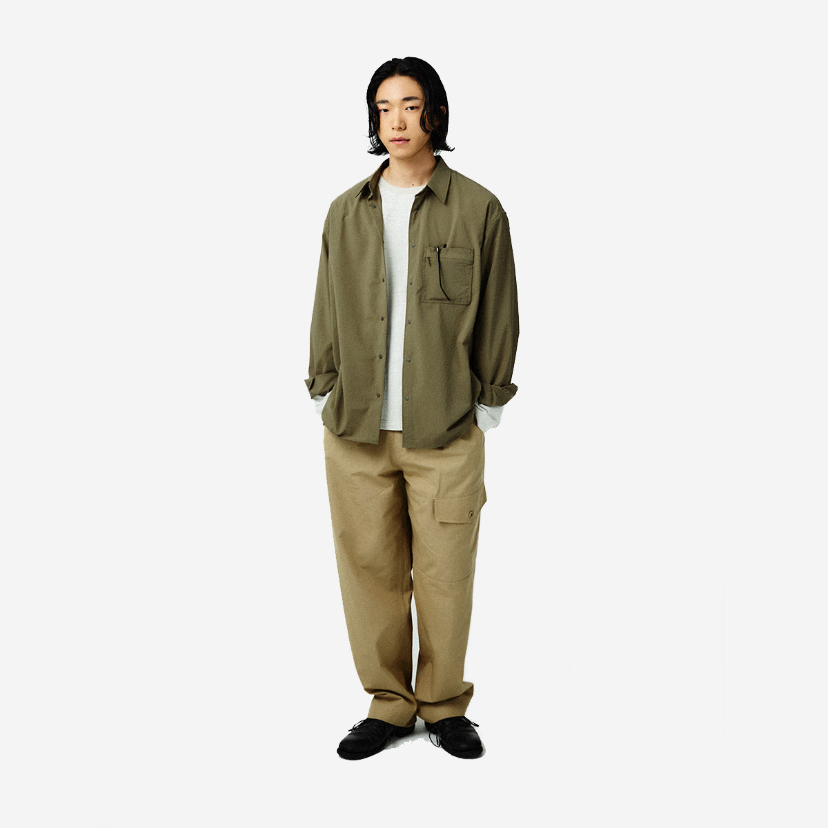 Glasses SOLOTEX Ticket Pocket Shirt - Khaki Olive
