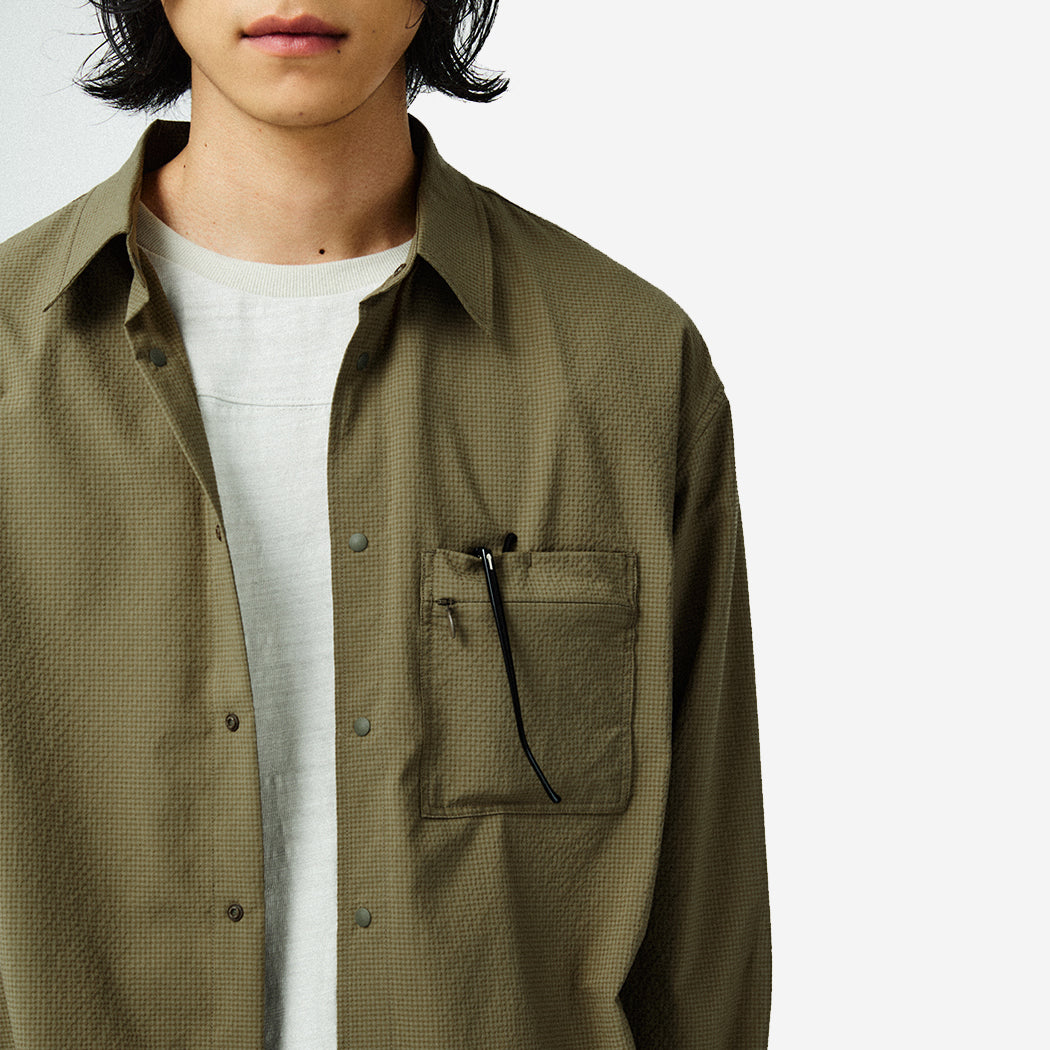 Glasses SOLOTEX Ticket Pocket Shirt - Khaki Olive