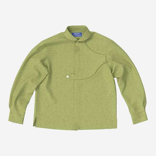 Gonia Ripple Seersucker Shirt - Avocado