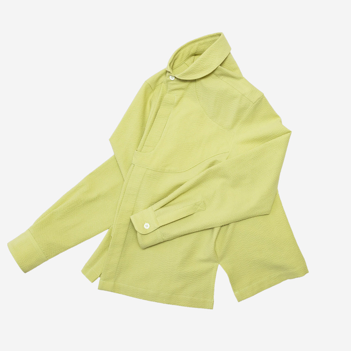 Gonia Ripple Seersucker Shirt - Avocado