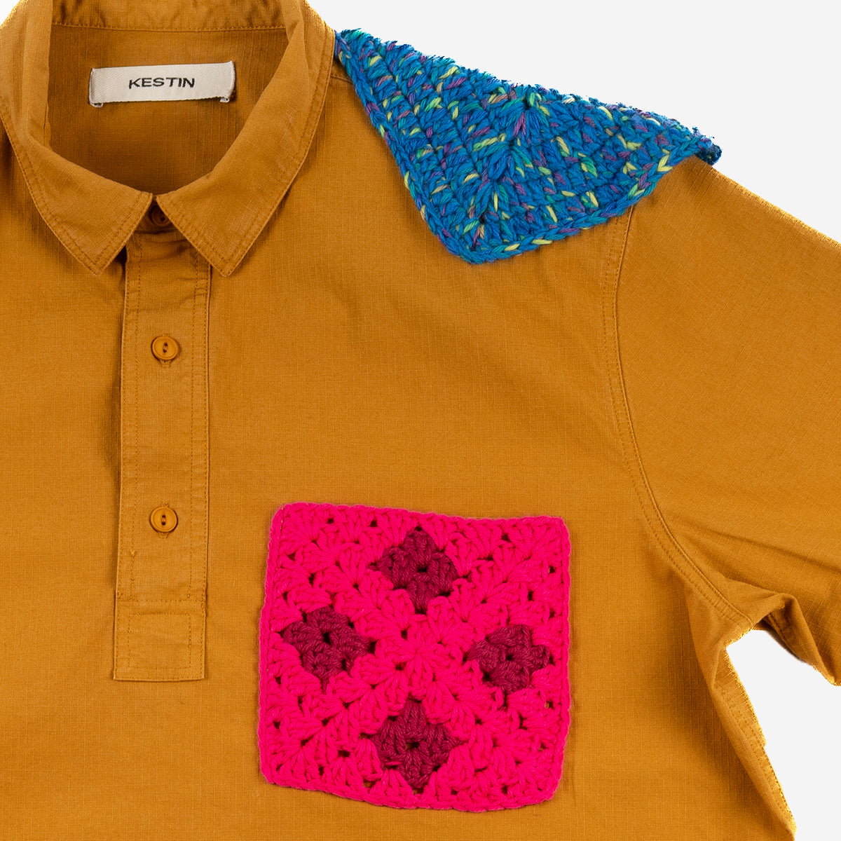 SPUN Studio x Granton S/S Ripstop Popover - Ochre (Medium)