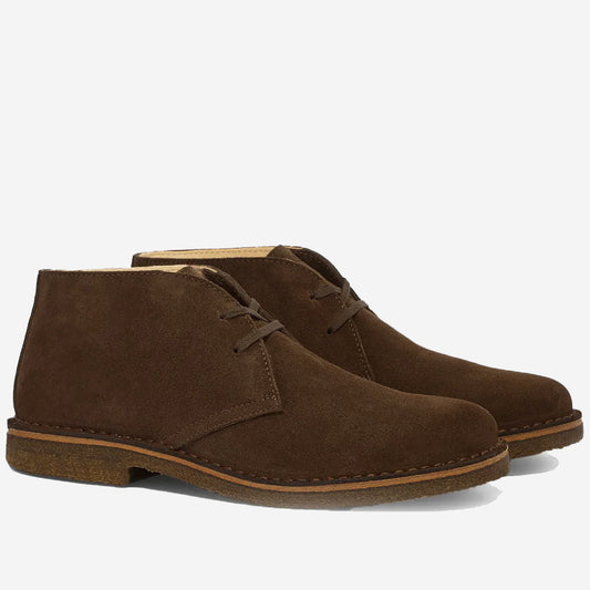 Greenflex Suede Desert Boot - Dark Chestnut