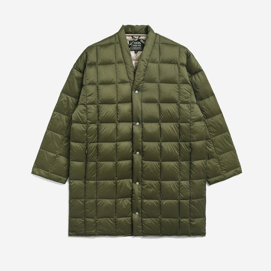 Hanten Down Cardigan Jacket - Dark Olive