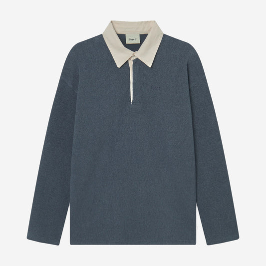 Herb Brushed Polo Sweatshirt - Navy