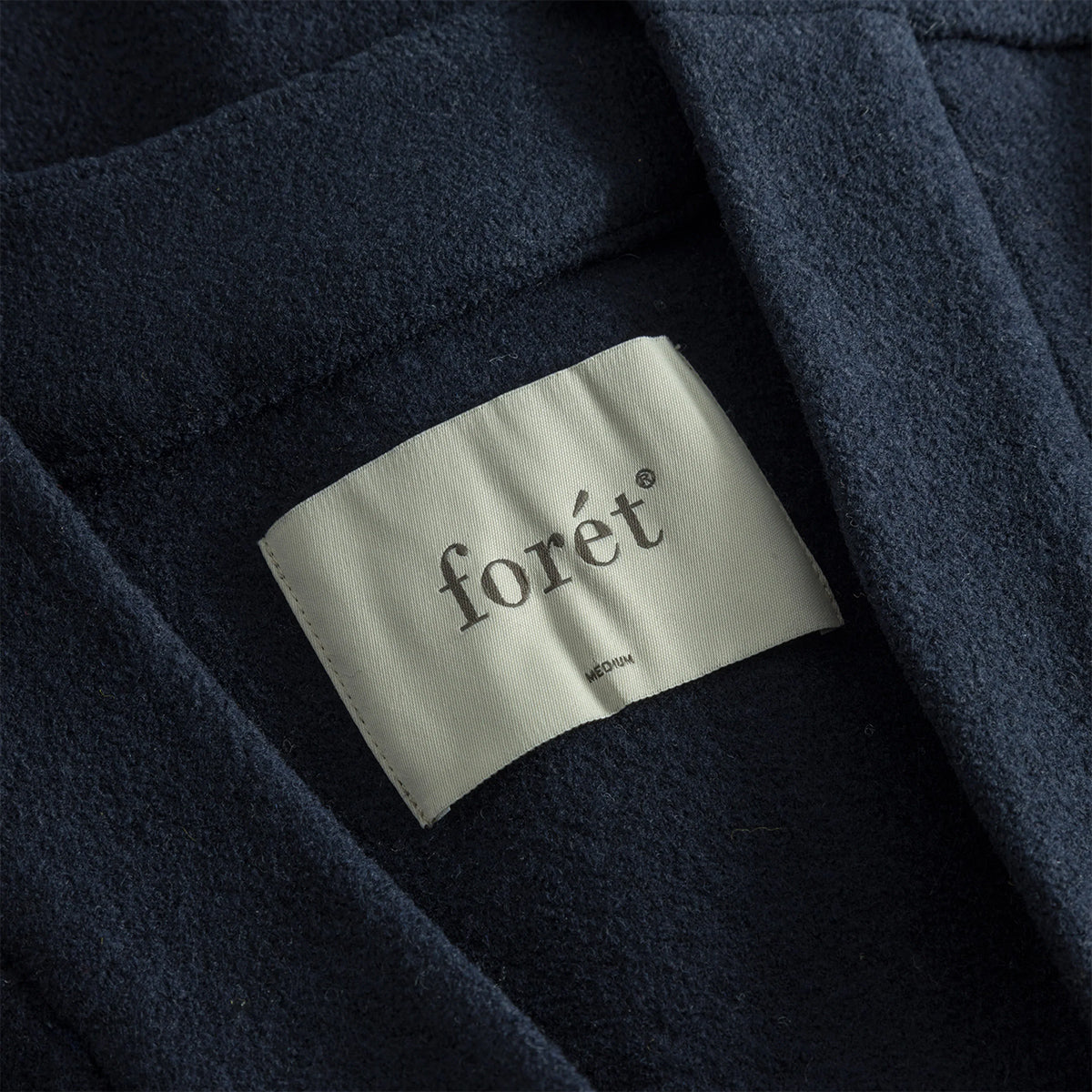 Hill Boiled Wool Cardigan - Navy