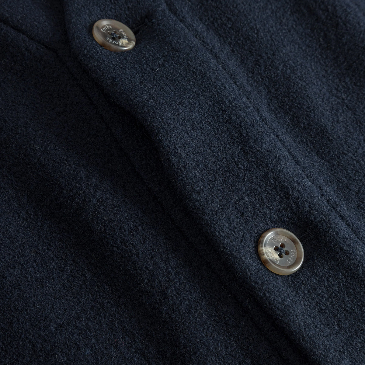 Hill Boiled Wool Cardigan - Navy