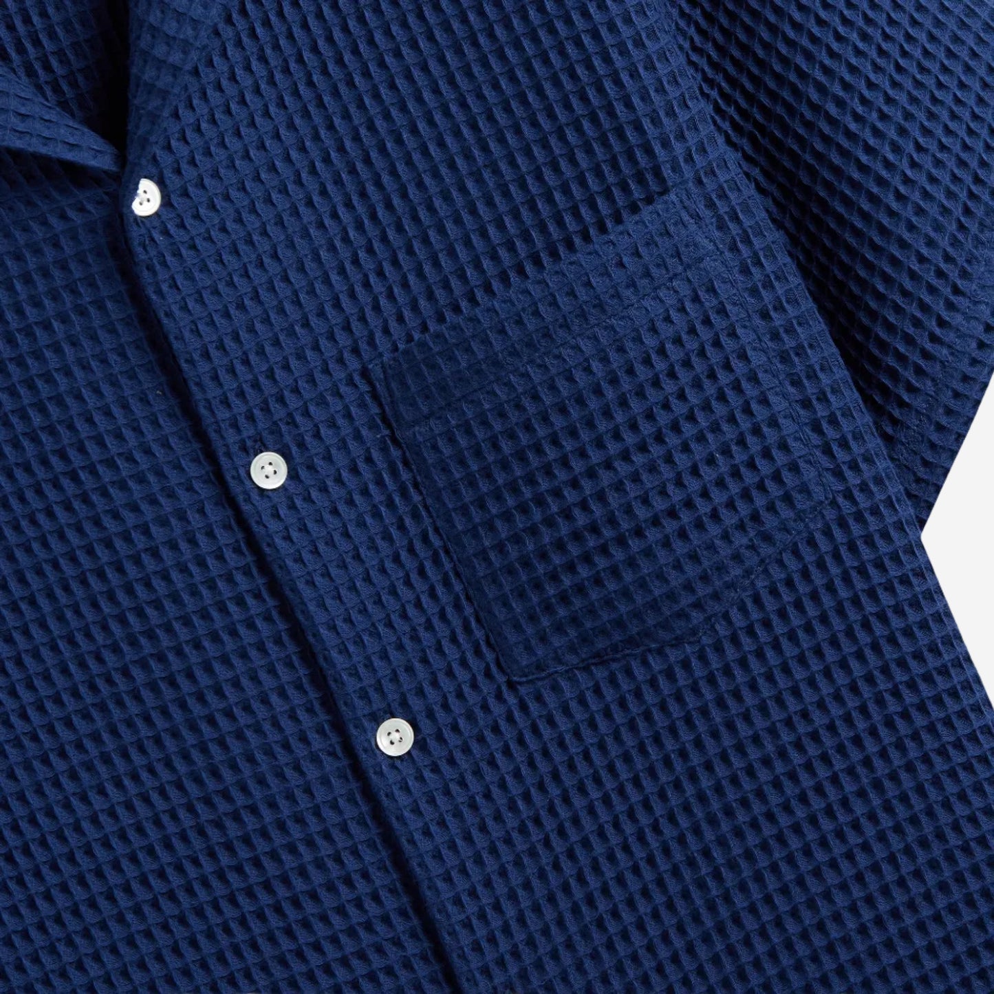 Honeycomb S/S Vacation Shirt - Blue