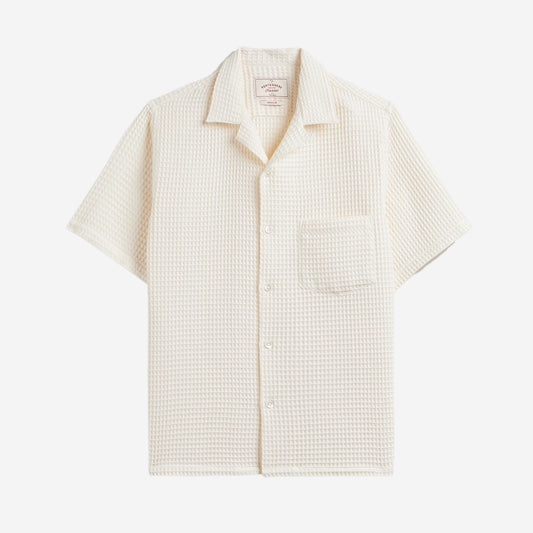 Honeycomb S/S Vacation Shirt - White