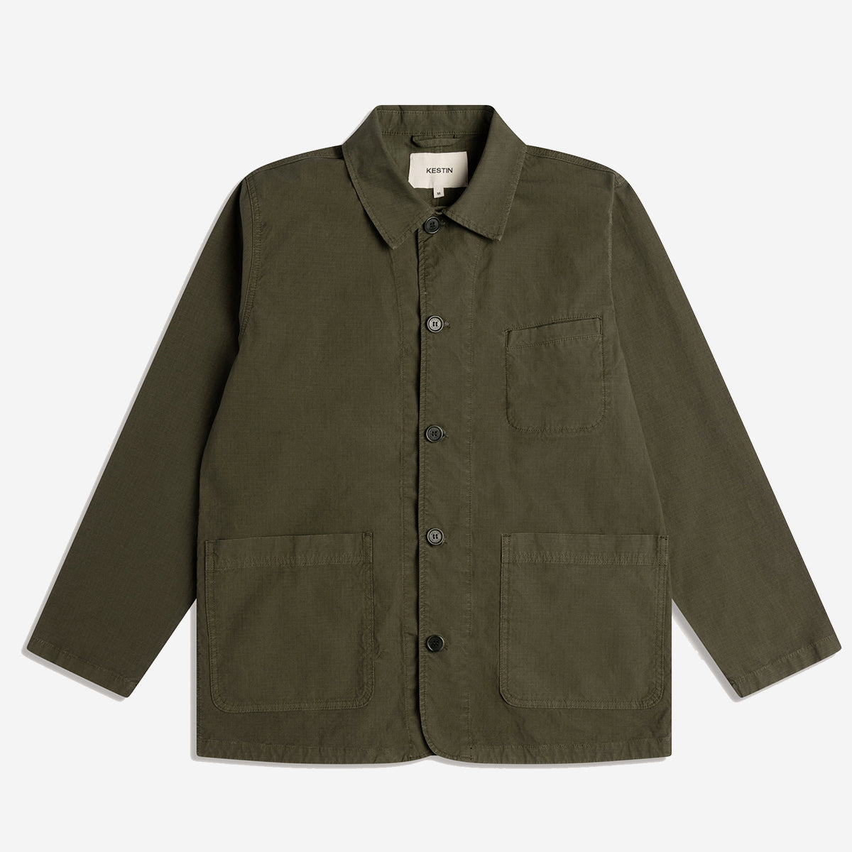 Huntly Ripstop Chore Jacket - Dark Olive