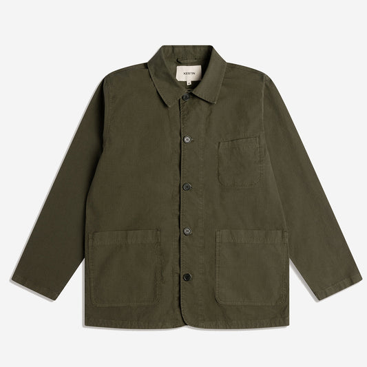 Huntly Ripstop Chore Jacket - Dark Olive