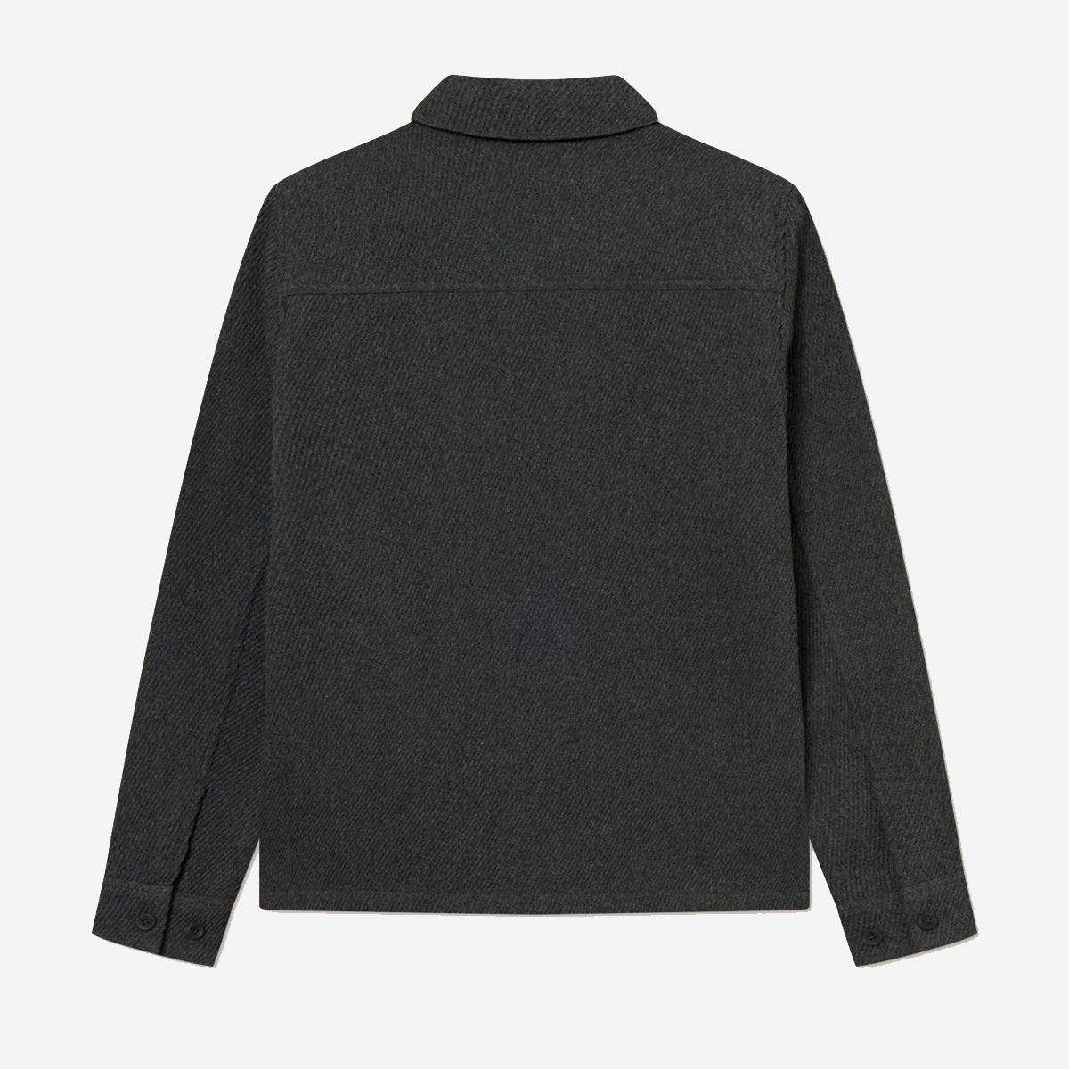 Hamilton Twill Wool Overshirt - Charcoal Melange