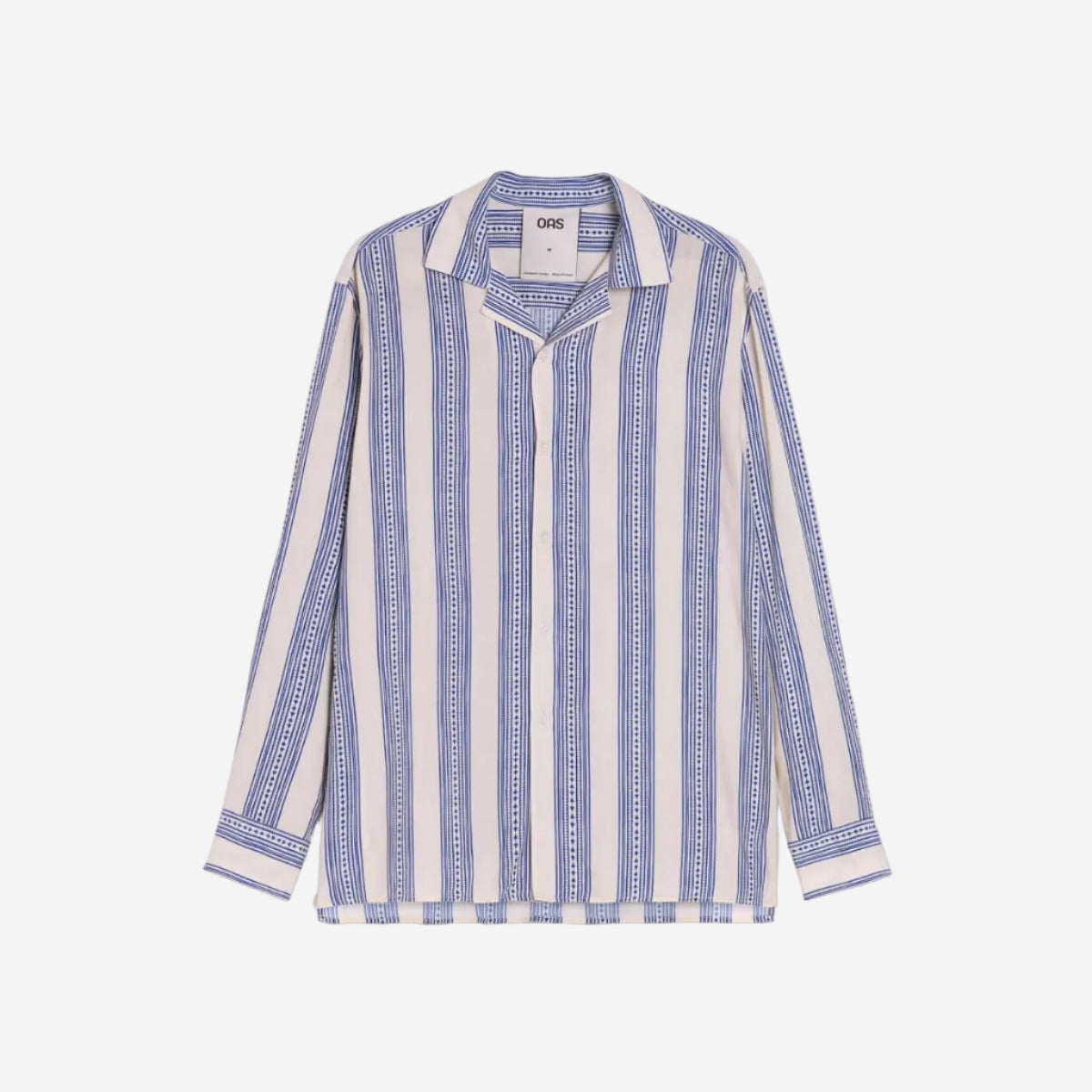 Havana Viscose L/S Vacation Shirt - Blue/White