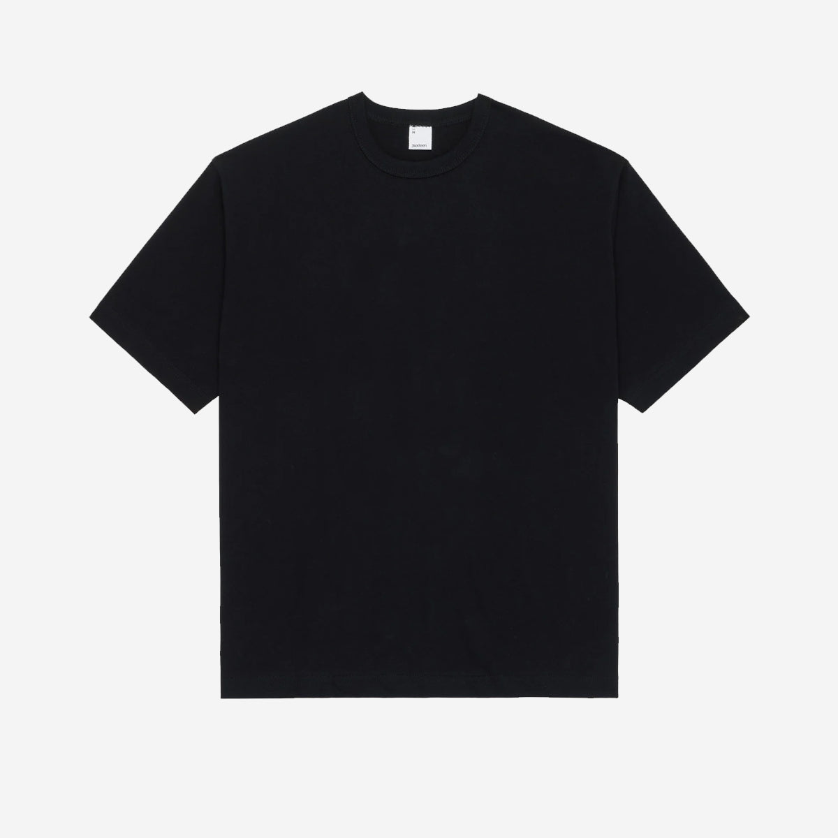 Heavyweight Boxy Plain T-Shirt - Black