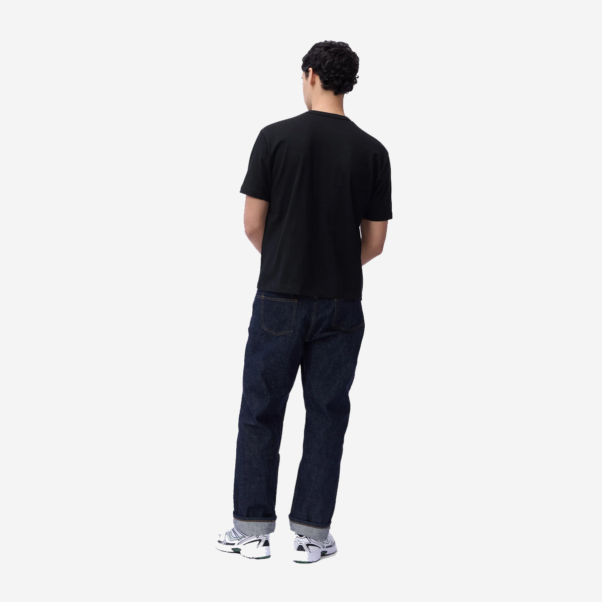 Heavyweight Boxy Plain T-Shirt - Black
