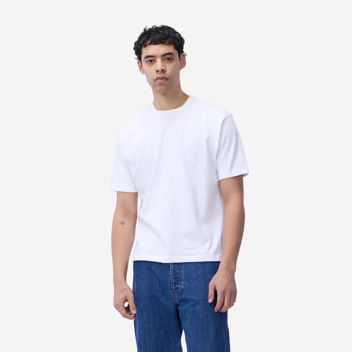 Heavyweight Boxy Plain T-Shirt - White