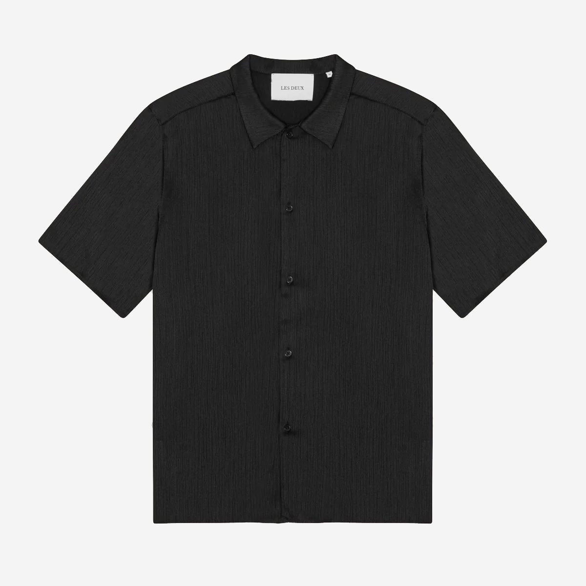 Hector Plissé S/S Shirt - Black