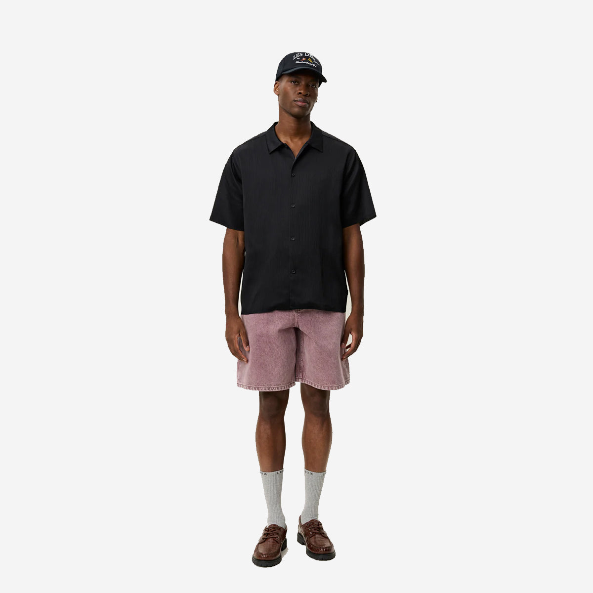 Hector Plissé S/S Shirt - Black