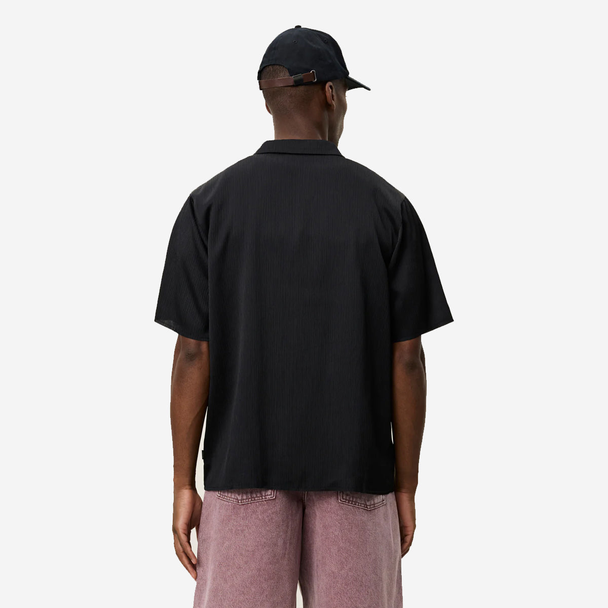 Hector Plissé S/S Shirt - Black