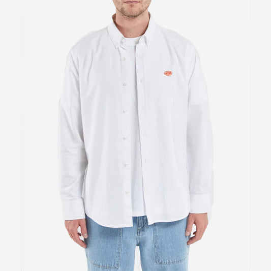 Heritage L/S Oxford Shirt - White